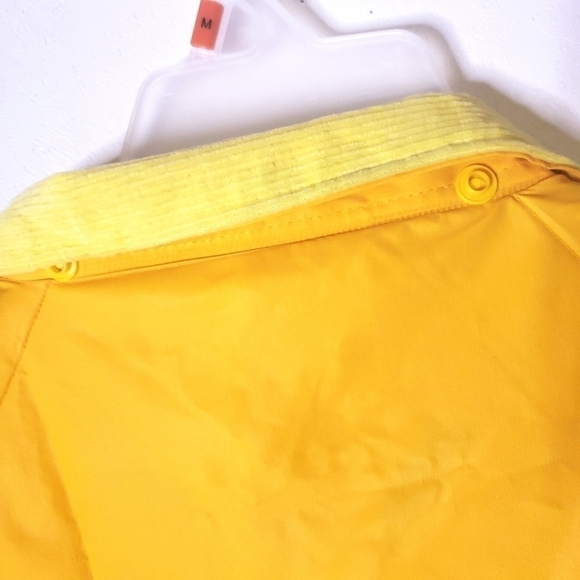 💕5 For $20 Rokk Mens Yellow Rain Jacket Waterproof Sz L (No Hood) - Picture 6 of 9